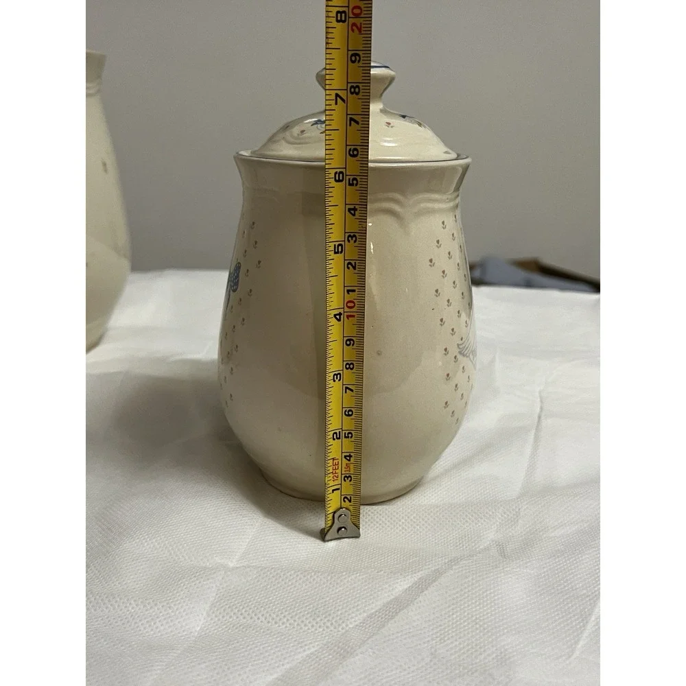 Vtg Tienshan Aunt Rhody Goose Canister Set 4 Country Cottagecore Farmhouse